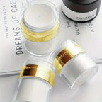 15/30/50ML Leere Airless Pumpe Jar Nachfüllbare Cremes Gele Lotionen Dispenser Creme Jar Vakuum Flasche Push-unten Pumpe Dispenser