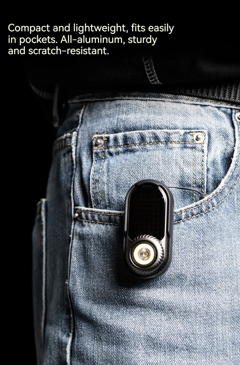 LOOPSK09-LOOPDOT LOOP Multifunktionale Mini-EDC-Taschenlampe, tragbare Handbeleuchtung, Taschenlampe für Outdoor-Sport, Camping, Höhlenforschung