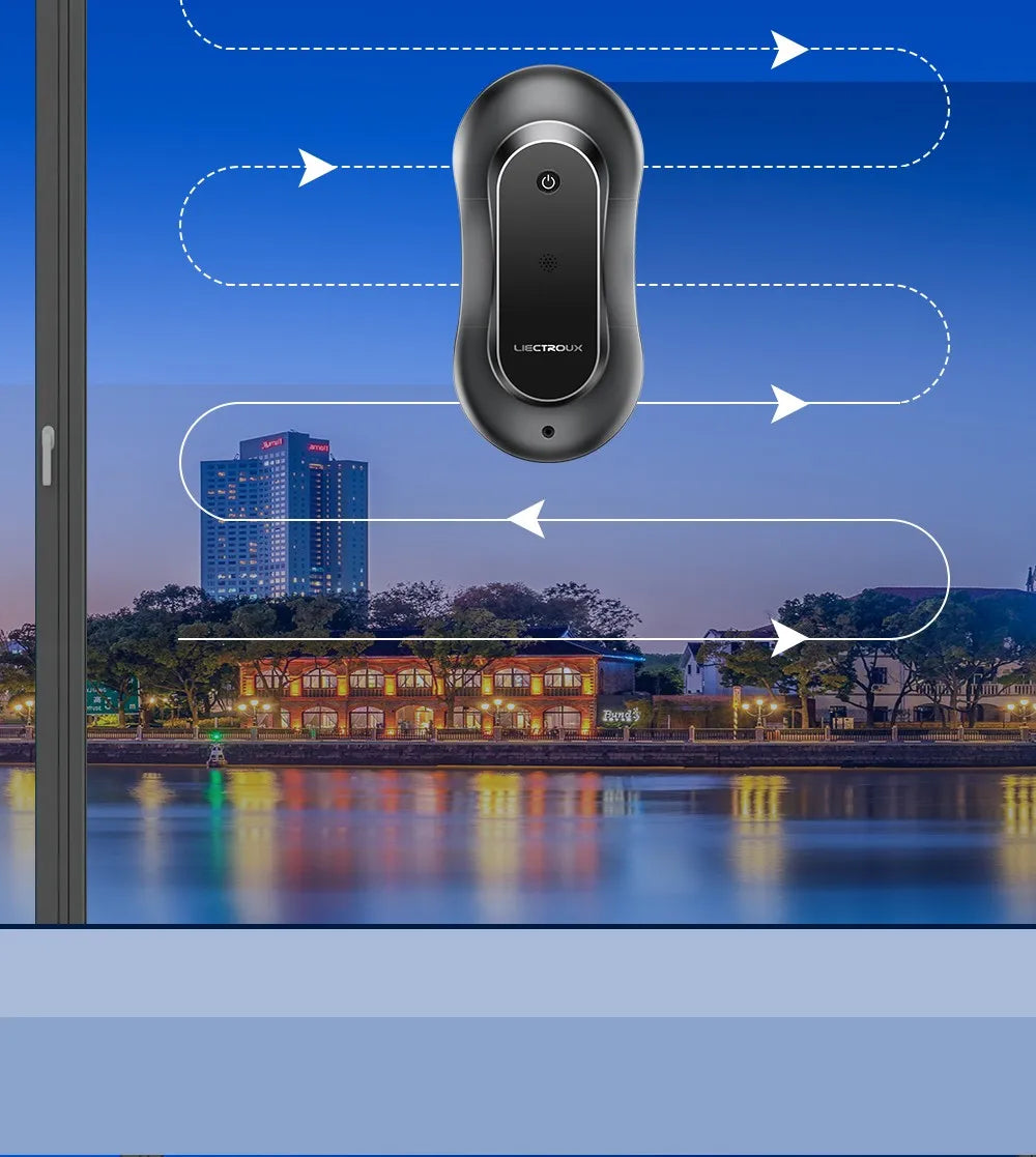 Liectroux Yw810 Roboter-Fensterreiniger, trockenes und nasses Wischen, Ai Route, bürstenloser Motor, Lüfter-App und Fernbedienung