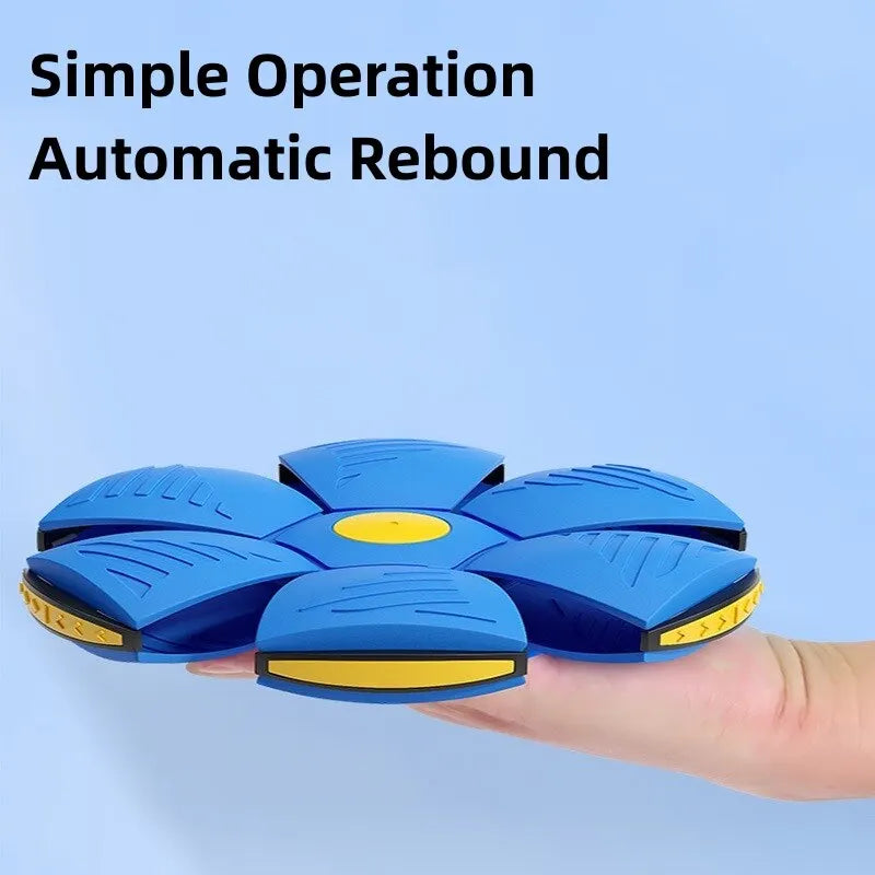 Verformbare fliegende Untertasse, Ball, magisches Entlüftungsspielzeug für Kinder, Outdoor/Indoor, Eltern-Kind-Fußdruckentlastung, Stress, Dekompressionsgeschenk