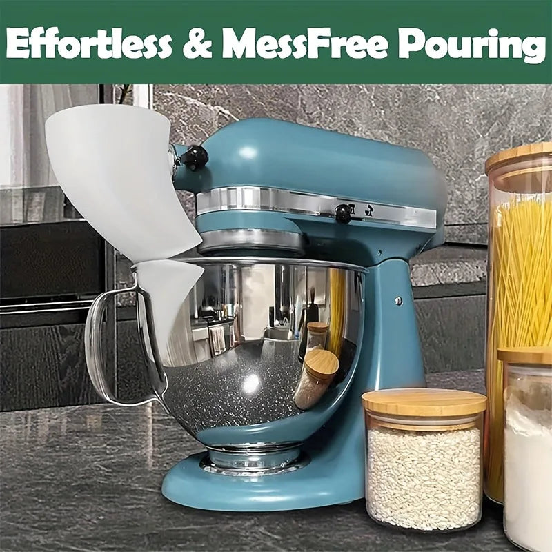 Mehltrichter für KitchenAid Artisan KSM150 5L – ABS, Spritzschutz, 2 Größen, 5 Farben