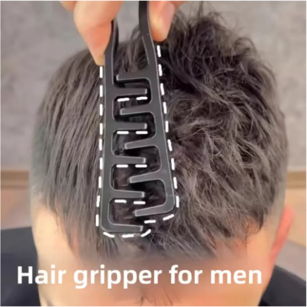 V-Form Volumen-Kamm – Haar-Styling-Tool für Pony, Quiff & Volumen | Faltbar, für Damen & Herren