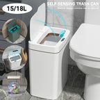 15L Smart Sensor Mülleimer Mülleimer Wasserdicht Touchless Automatischer Mülleimer Papierkorb für Küche Toilette Schlafzimmer