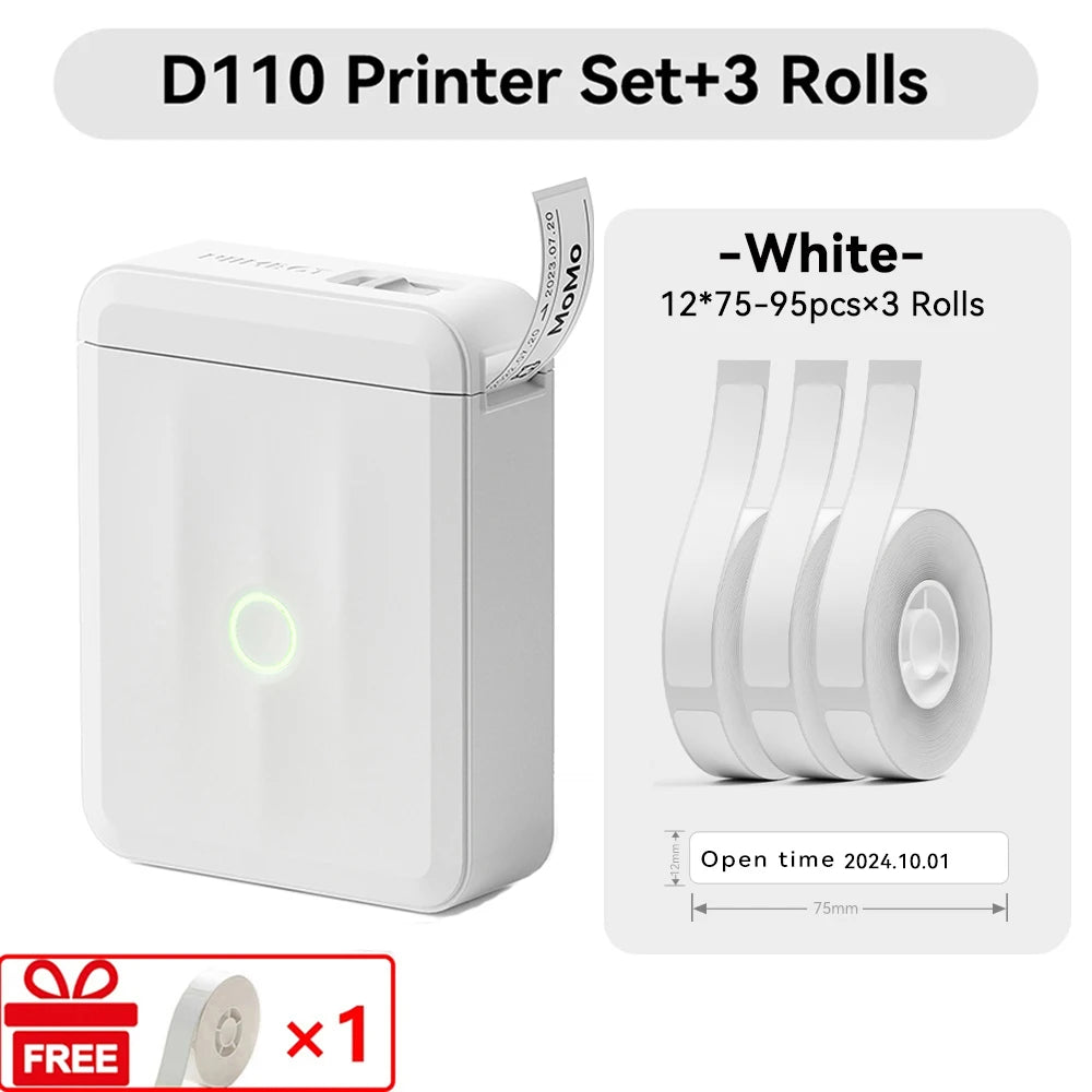 Niimbot D110 Mini Handlicher Thermodrucker Kabellose Etikettenmaschine