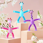 Kinder Saugnapf Spielzeug Pop Tubes Stress Relief Teleskop Giraffe Hand Spielzeug Sensorischen Faltenbalg Spielzeug Anti-stress Squeeze Spielzeug geschenk