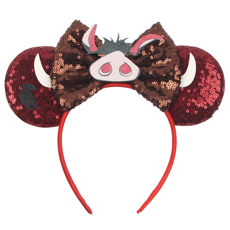 Prinzessin Haarreif mit Pailletten-Bogen – Disney-Motive, Halloween & Party | Damen & Kinder