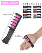 10PCS Kinder Multi Farbe Haar Farbstoff Kamm Set Mode Make-Up Spielzeug Kits Einweg Haar Färben Kamm Spielzeug Für Mädchen Farbe haar