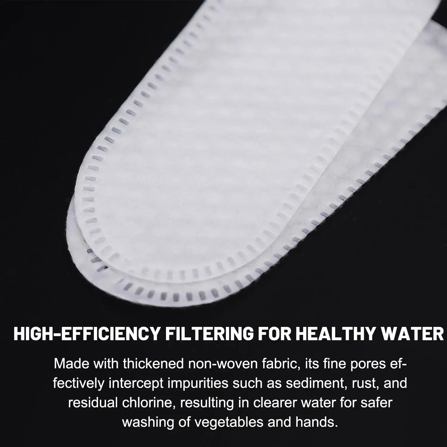 Wasserhahnfilter aus Vliesstoff – Rostentfernung, Spritzschutz, 8,5×3,7cm, 50 bis 500 Stück