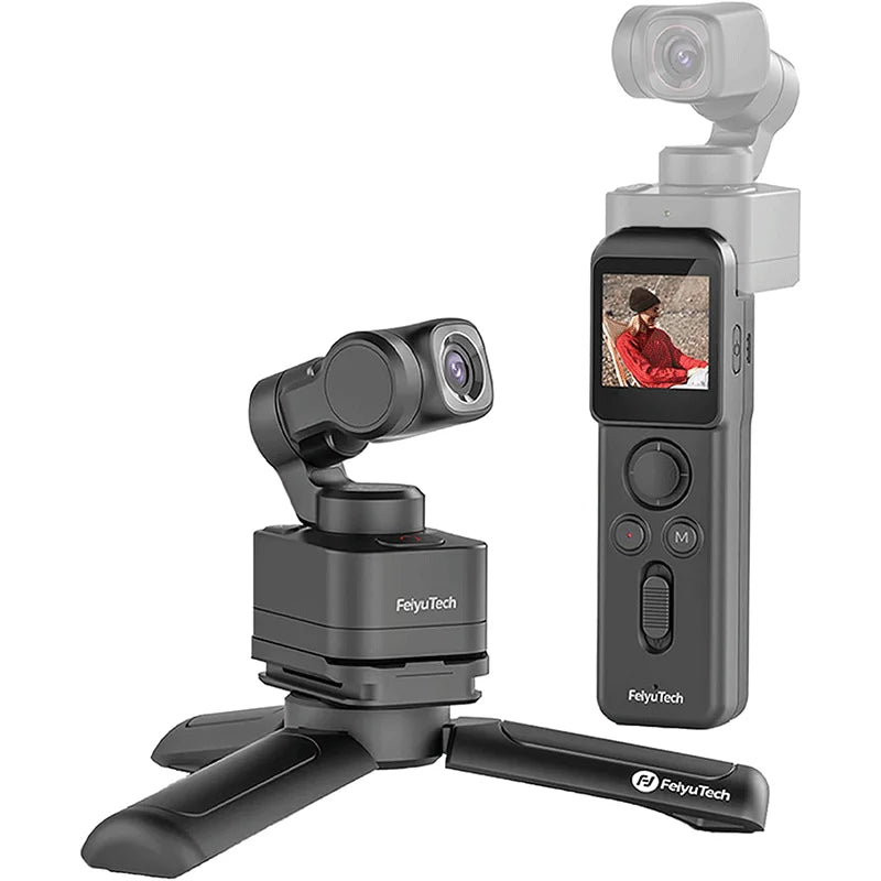 FeiyuTech Feiyu Pocket 3 Kit Kabellose, abnehmbare 3-Achsen-Stabilisator-Gimbal-Kamera 4K60fps-Aufnahmen Magnetische Befestigung AI-Tracking