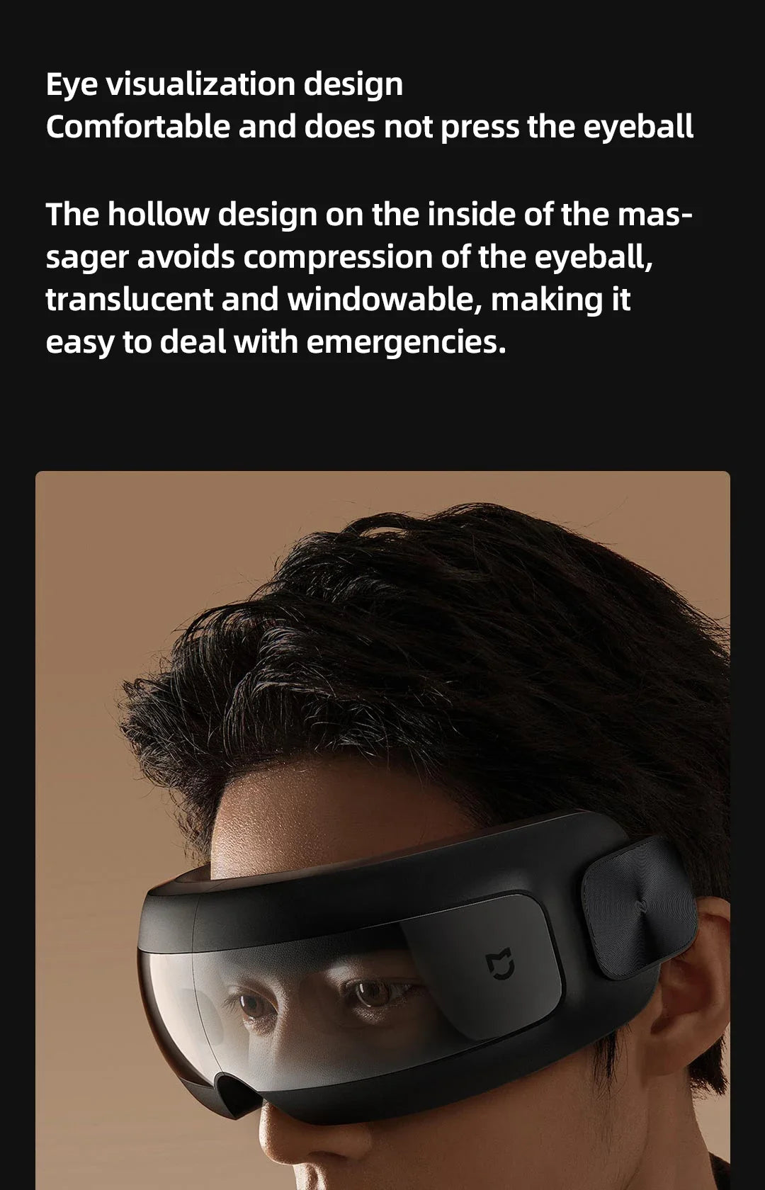 Xiaomi Mijia Smart Eye Massager Hot Compress Zone Massage Lindert Müdigkeit Augenpflegeinstrument Arbeit mit der Mi Home App