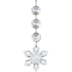 6/12/24 Stück Schneeflocken-Kristall-Weihnachtsschmuck für Weihnachtsbaumschmuck, hängende Schneeflocken-Ornamente aus klarem Acryl als Geschenk