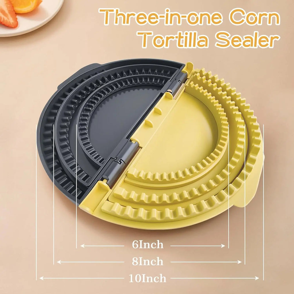 3-in-1 Tortilla Sealer, Tacos Tortilla Crimper Maker, einstellbare Größe, für 6"-10" Kruste, machen versiegelte Quesadillas, Tacos, Burritos