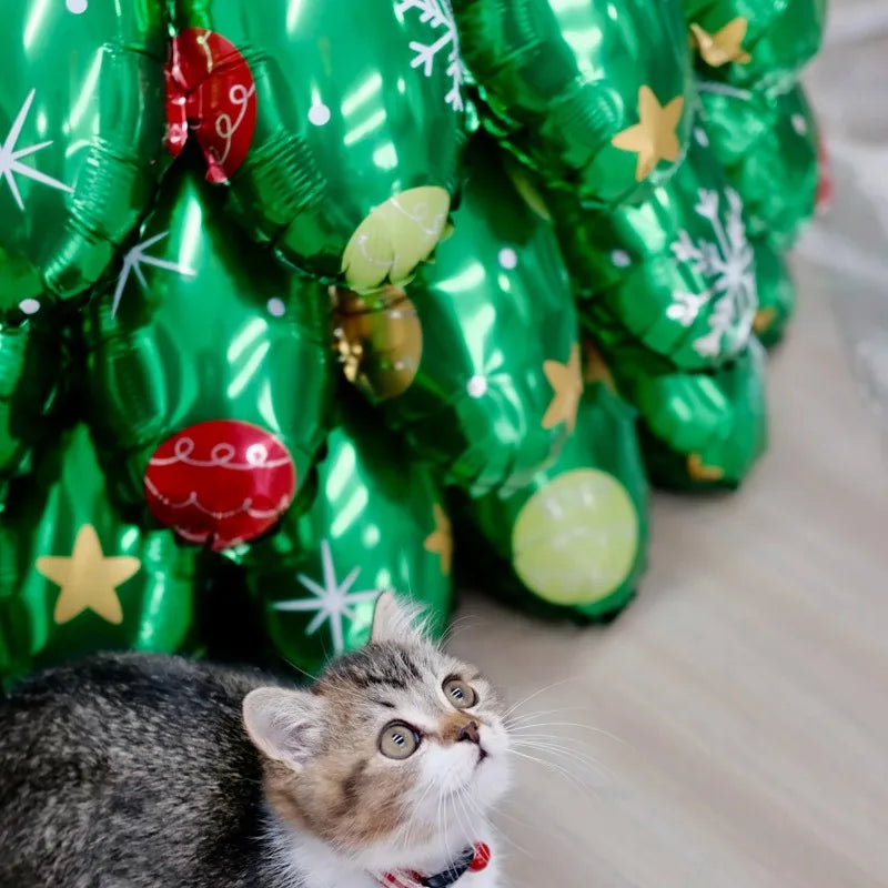 3D Große Weihnachtsbaum Luftballons Montieren Weihnachtsbaum Aluminiumfolie Ballon für Neujahr Party Home Decor Foto Requisiten Ornamente