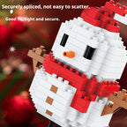 Weihnachtsgeschenke Micro Baustein DIY Domino Spiel Weihnachtsmann Rentier Urlaub Puzzle Montage Ziegel Tischdekoration Spielzeug