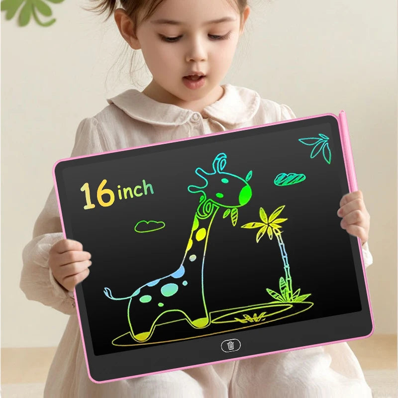 16/13/11 Zoll LCD Schreibtafel Zeichentablett Kinder Schreiben Malen Kinder Lernspielzeug für 3, 4, 5, 6, 7, 8 Jahre Mädchen Jungen