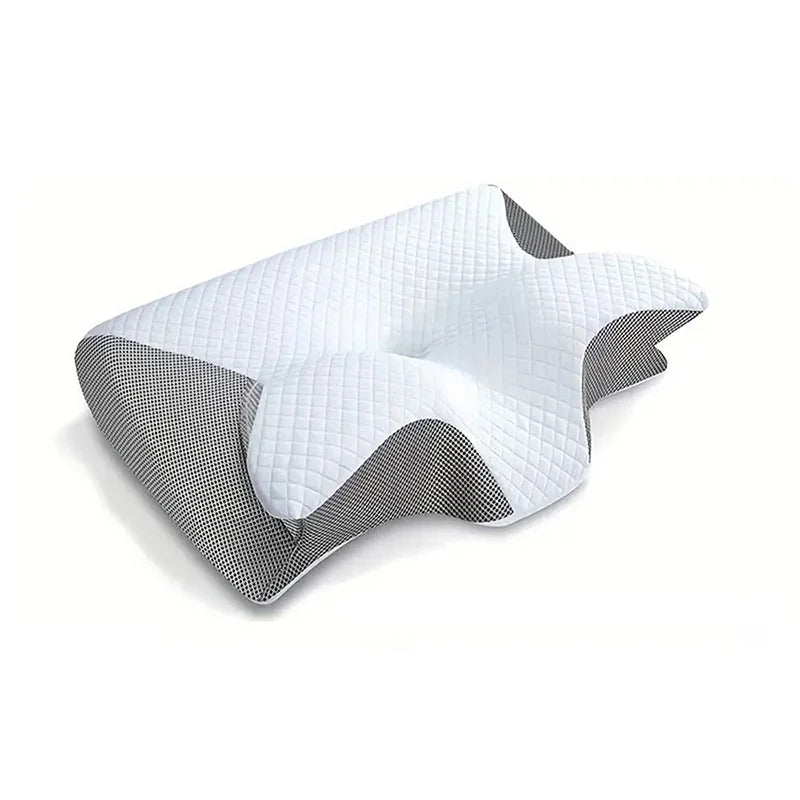 Memory-Schaum Nackenkissen 2-in-1 – Orthopädisch, ergonomisch, Anti-Schnarchen, 4 Farben