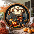 2D-Halloween-Party-Dekoration, Holzschild, Kürbis, Geist, Fledermaus, Trick oder Treat, Wandbehang, Schild für Haustür, Heimdekoration, Kindergeschenke
