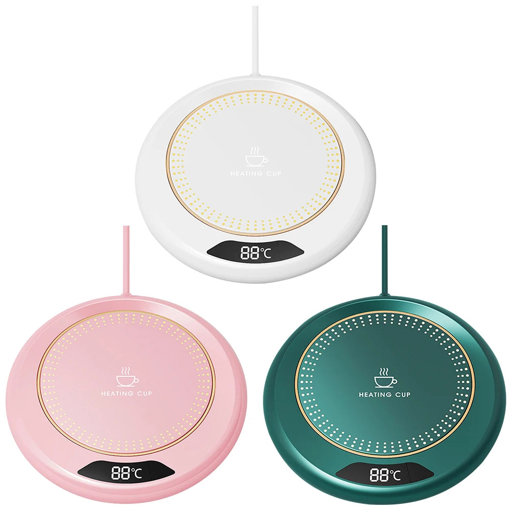 USB-Tassenwärmer, Kaffeetasse, Heizuntersetzer, 3 Temperatureinstellungen, thermostatische Heizplatte, Milch, Tee, Wasser, Heizkissen, Tassenheizung