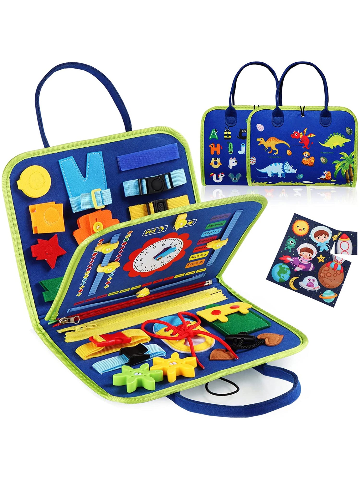 Montessori Toys Busy Board Sensorische Aktivität Entwicklungsboard für motorische Fähigkeiten, Lernbrett für Kleinkinder