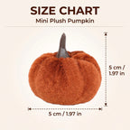 Mini-Kürbisse aus Kunstvelours 30er-Set – Herbst & Halloween Tischdeko