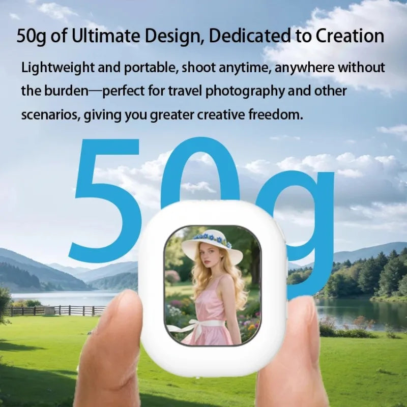Luxuglow Mini Selfie-Monitor – Kabellos, Magnetisch, 2" HD, WiFi, Bluetooth, 4 Farben