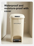 Neue Mülleimer mit großem Fassungsvermögen für Haushaltsküchen, handbetriebene oder fußbetriebene Deckel für Wohnzimmer und Badezimmer