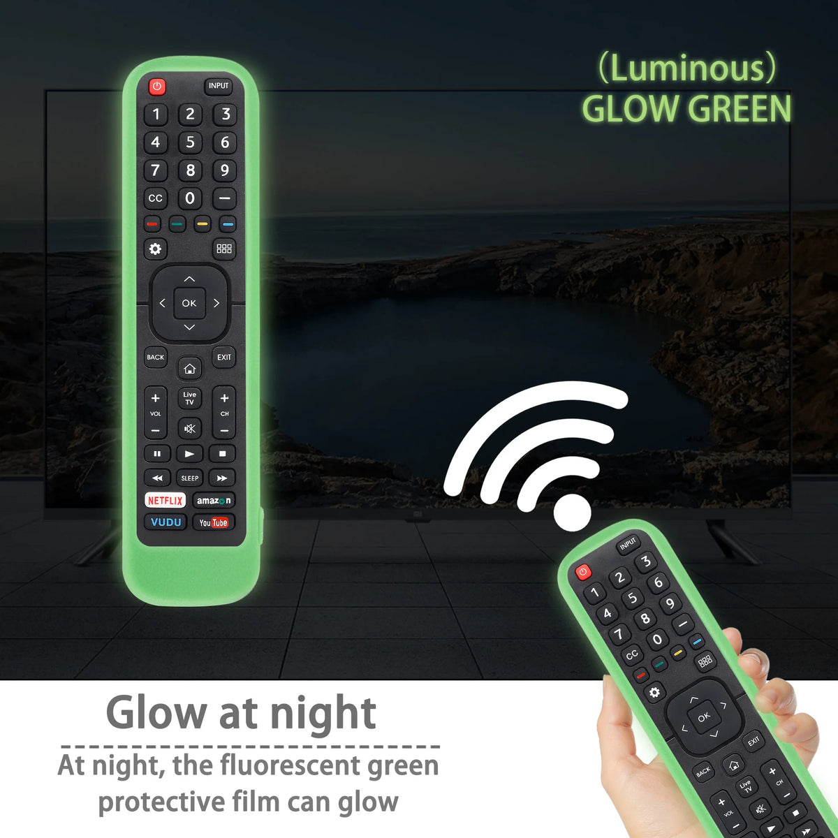Silikon-Schutzhülle für Hisense TV Fernbedienung – EN2B27 / EN2H27 / EN2A27 / RC3394408