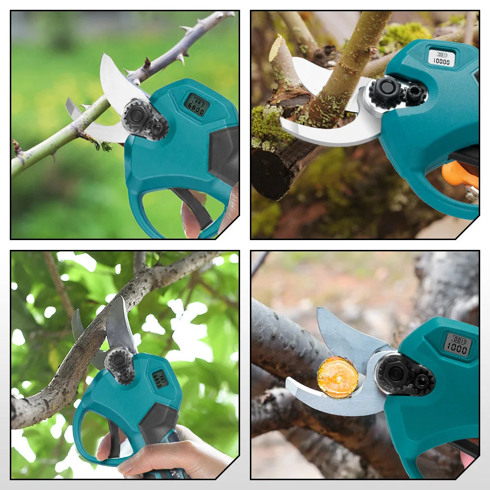 YOFIDRA 30 MM Bürstenlose Scheren Schere 2 Gänge Cordless Garten Obst Baum Zweig Beschneiden Power Werkzeuge Für BL1850B 18 V batterie