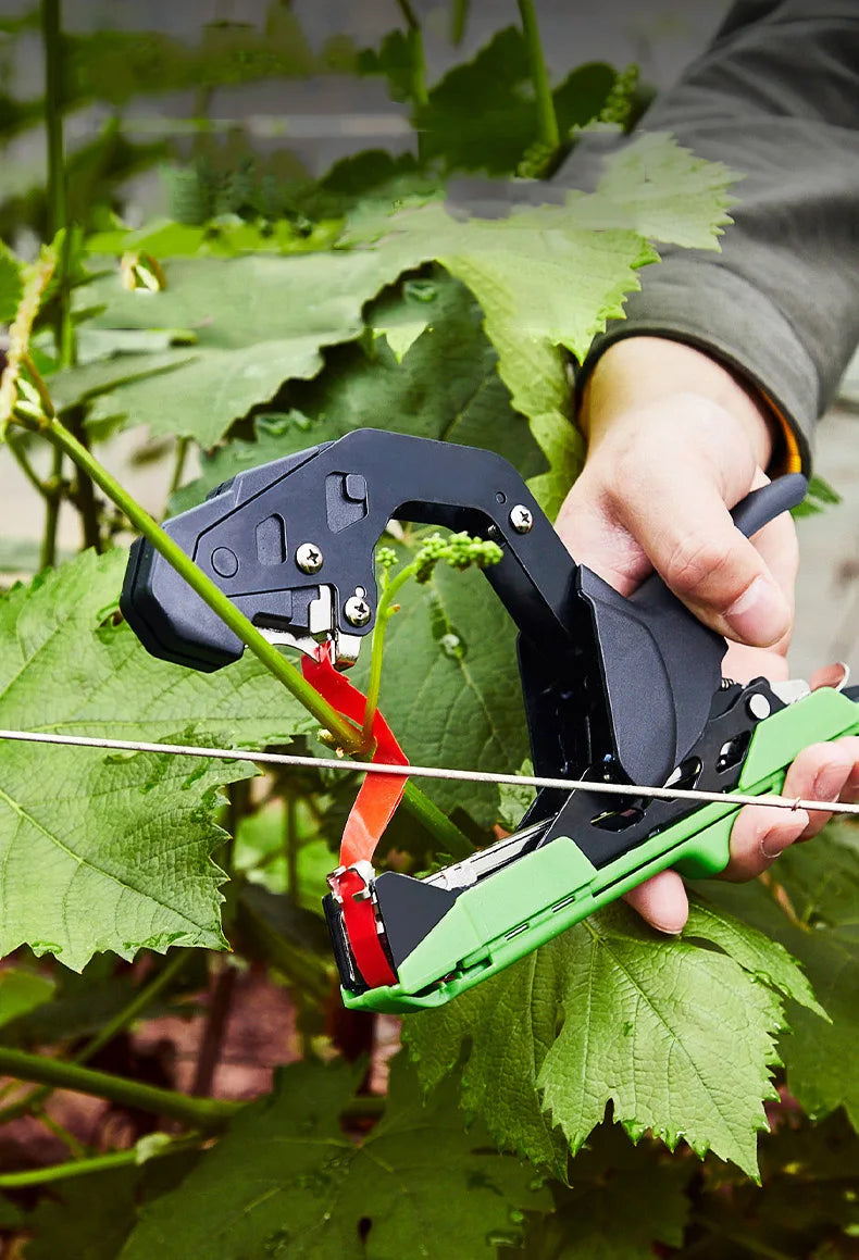 Leichte Pflanzenbindemaschine, Gartenpflanzenrebe, Tapetool für Gemüse, Trauben, Tomaten, Gurken, Pfeffer, Tapener, Bänder, Bindewerkzeug