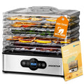 Aigostar Crispy Lebensmitteltrockner – 240W, 5 Tabletts, 35–70°C, 0–99h Timer, LED | CE | Obst, Fleisch & Gemüse