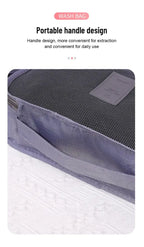6 Teile/Satz, Rosa/Blau/Grau Reise Tasche, Große Kapazität, Wasserdichte Gepäck, Kleidung/ Unterwäsche Tasche, Tasche mit Zipper
