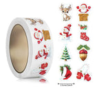 500 Stücke Laser Weihnachten Aufkleber Weihnachten Etiketten Aufkleber Dekor Frohe Weihnachten Dekorationen Für Zuhause 2025 Navidad Kerst Neujahr Geschenk