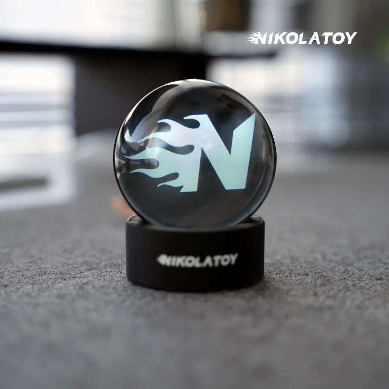 NIKOLATOY Kreative Anime Merchandise Sharingan LED Elektronische Ball Musik Rhythmus Display Desktop Ornament Figur Geschenk