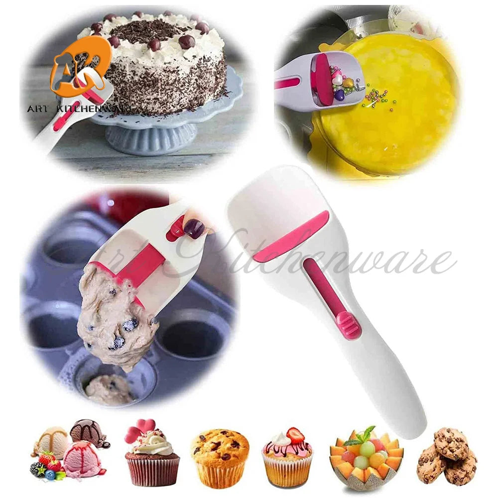 Kuchen-Gebäck-Spatel, Löffel, Cupcakes, Schaufel, Küche, Ustensils, langlebiger Kuchen-Spenderlöffel zum Backen von Kuchen, Schokolade, Cupcake