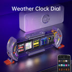 Divoom Times Gate-Cyberpunk-Gaming-Setup-Digitaluhr mit intelligenter App-Steuerung