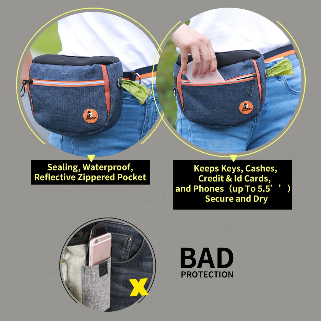 Tragbare Hund Ausbildung Taille Tasche Hände Freies Snack Belohnung Tasche Große Kapazität Outdoor Puppy Treat Tasche Fanny Pack Haustiere Acessorios