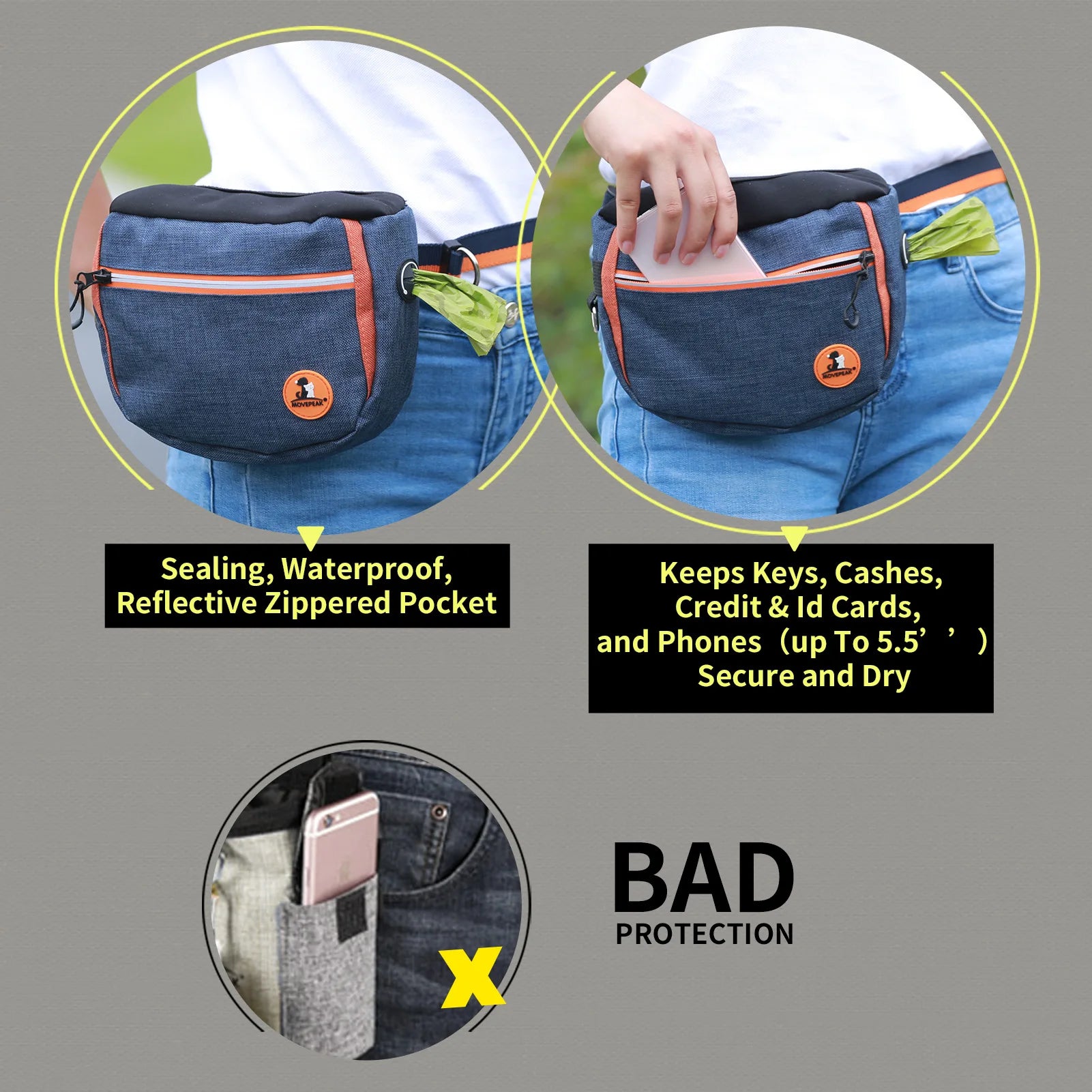 Tragbare Hund Ausbildung Taille Tasche Hände Freies Snack Belohnung Tasche Große Kapazität Outdoor Puppy Treat Tasche Fanny Pack Haustiere Acessorios