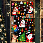 Weihnachts-Fensteraufkleber, Frohe Weihnachten, Dekorationen für Zuhause, 2025, Weihnachts-Wandaufkleber, Kinderzimmer, Neujahr, Dekoration 2026