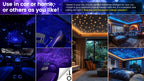 VASTFIRE Starlight Auto-Ambientebeleuchtung – Glasfaser-Fußmatten, RGB-Lichtleiste & Faserlampen | App & Fernbedienung | CE & RoHS