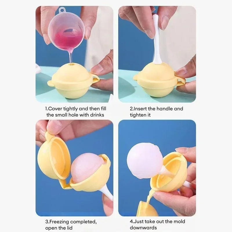 Silikon Lollipop-Eisform – DIY Popsicle, umweltfreundlich, Einzel & Sets bis 20 St.