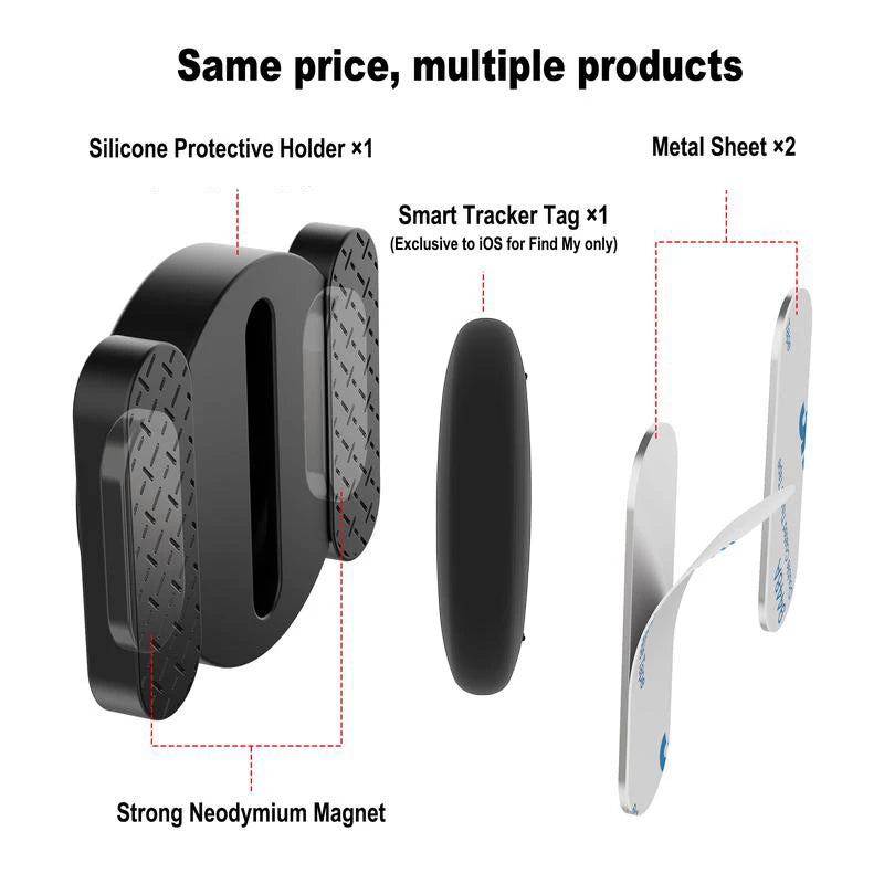 1/4er-Pack GPS-Tracker, starker magnetischer Auto-Fahrzeug-Tracking