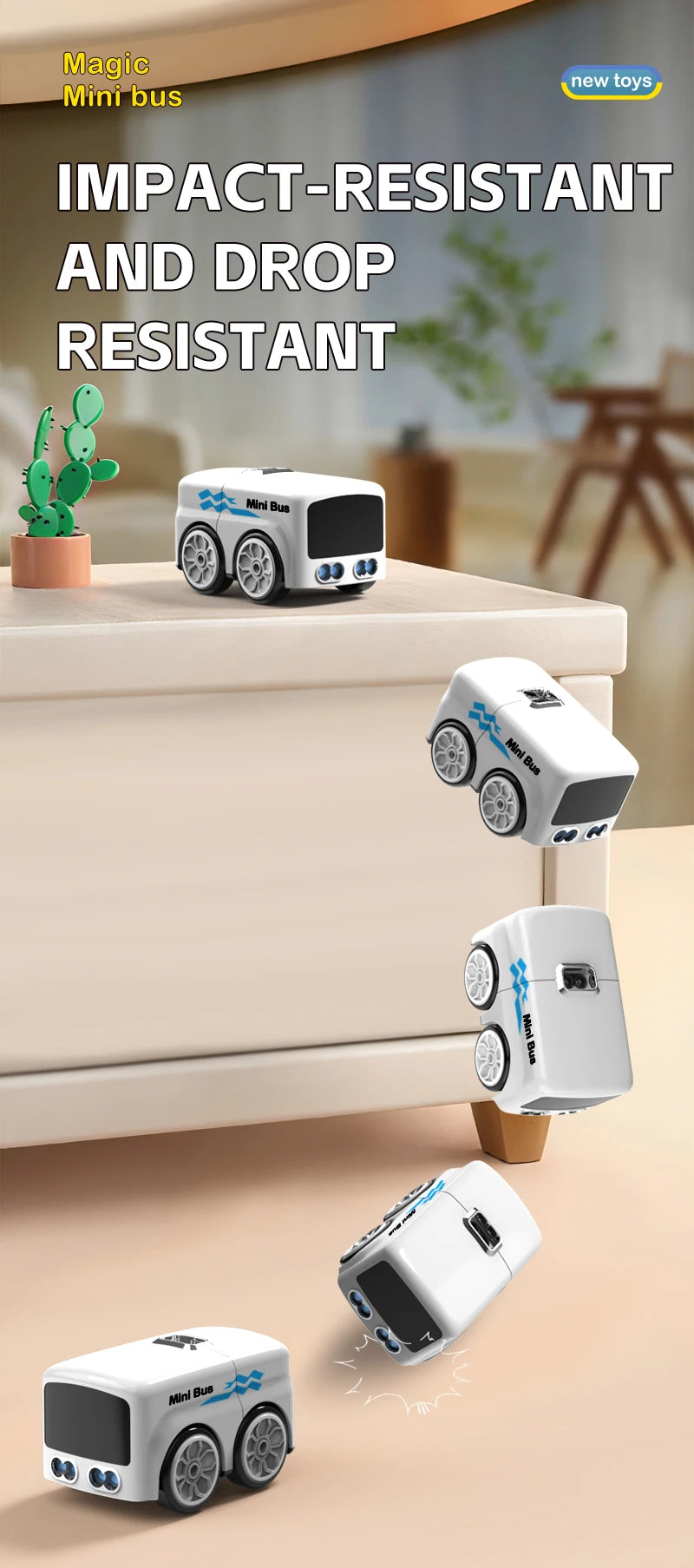 Smart RC Magic Mini Bus, Intelligente Fernbedienung, Geste Sensing Induktion, Folgen Cartoon, Auto Animation, Fahrzeug Spielzeug, Kinder Geschenk