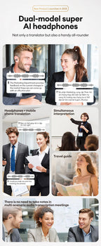 AI-Übersetzungskopfhörer AOC Ohrclip-Ohrhörer OWS Bluetooth Smart LCD-Bildschirm-Touch-Kopfhörer Gaming Wireless Sport Headset 3521