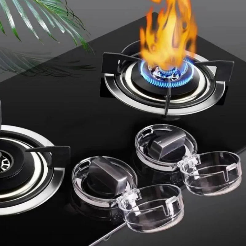 Haushalt Gasherd Schalter Schutzhülle Set Staubdicht Knopf Abdeckung Küche Sicherheit Lock Sicherheit Herd Zubehör