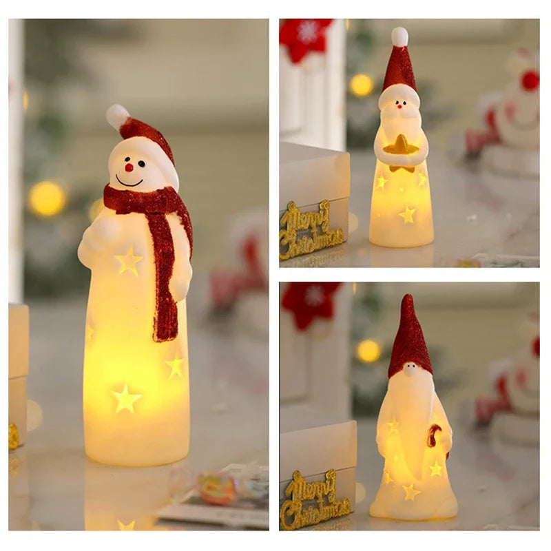 LED Weihnachten Nachtlicht Nette Santa Claus Schneemann Kinder Schlafzimmer Nacht Ornamente Für Urlaub Weihnachten Decora Nacht Lampe