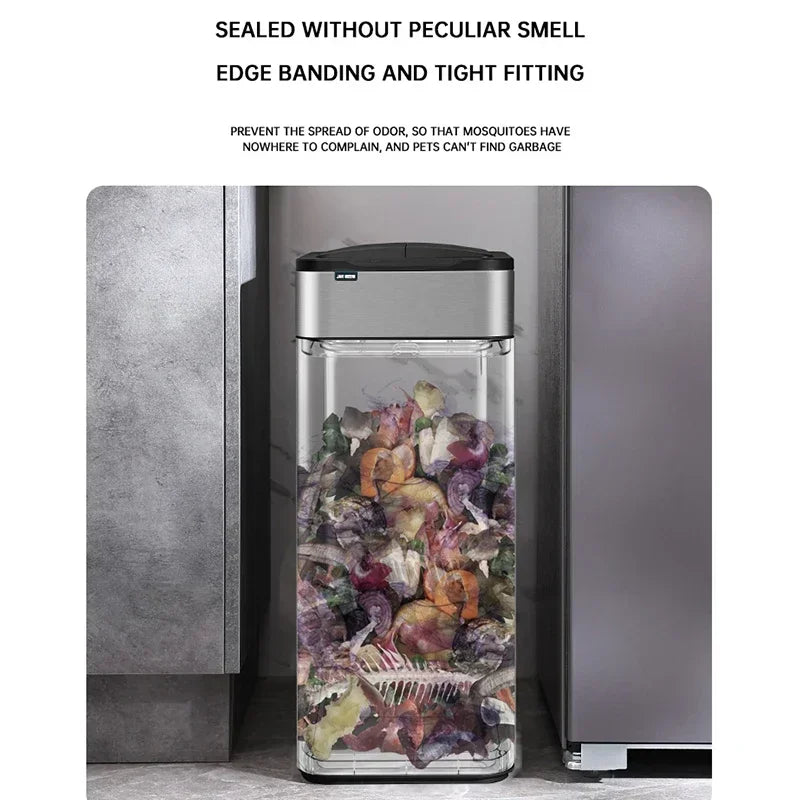 9/15/20/30/40/50/60 Mülltonne Große kapazität Edelstahl Smart Sensor Mülleimer Automatische Abfall Bins Küche Mülleimer