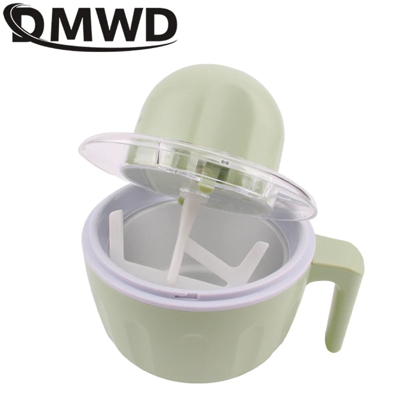 DMWD USB MINI Automatische DIY Eismaschine Milchshake Eismaschine Cool Fruit Dessert Sorbet Gefrierschrank Milchshake Mixer 500 ml