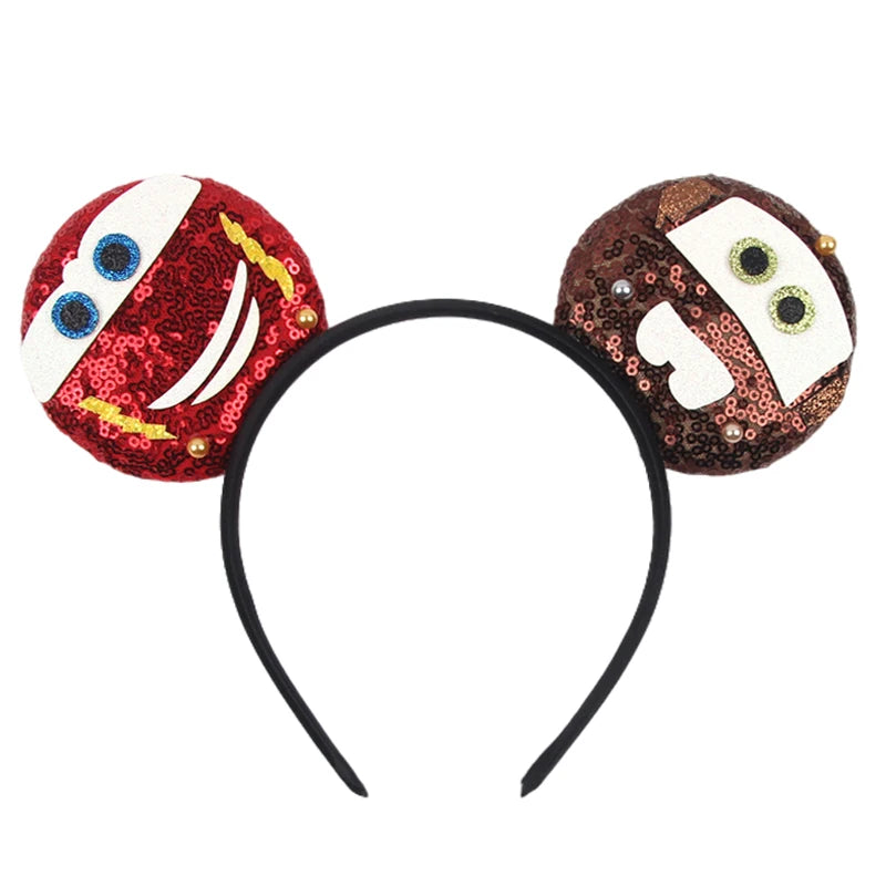Prinzessin Haarreif mit Pailletten-Bogen – Disney-Motive, Halloween & Party | Damen & Kinder