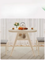 Multifunktionaler Couchtisch aus massivem Holz, hochwertiger integrierter Tisch mit Elektrogehäuse für Herd, Tee und Grill