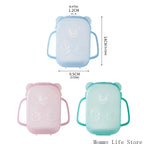 OOTDTY Quetschbeutel-Halter für Babys – Auslaufsicher, transparent, für Joghurt & Babykost, 3 Farben